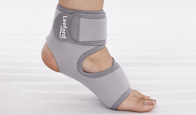 gray ankle brace