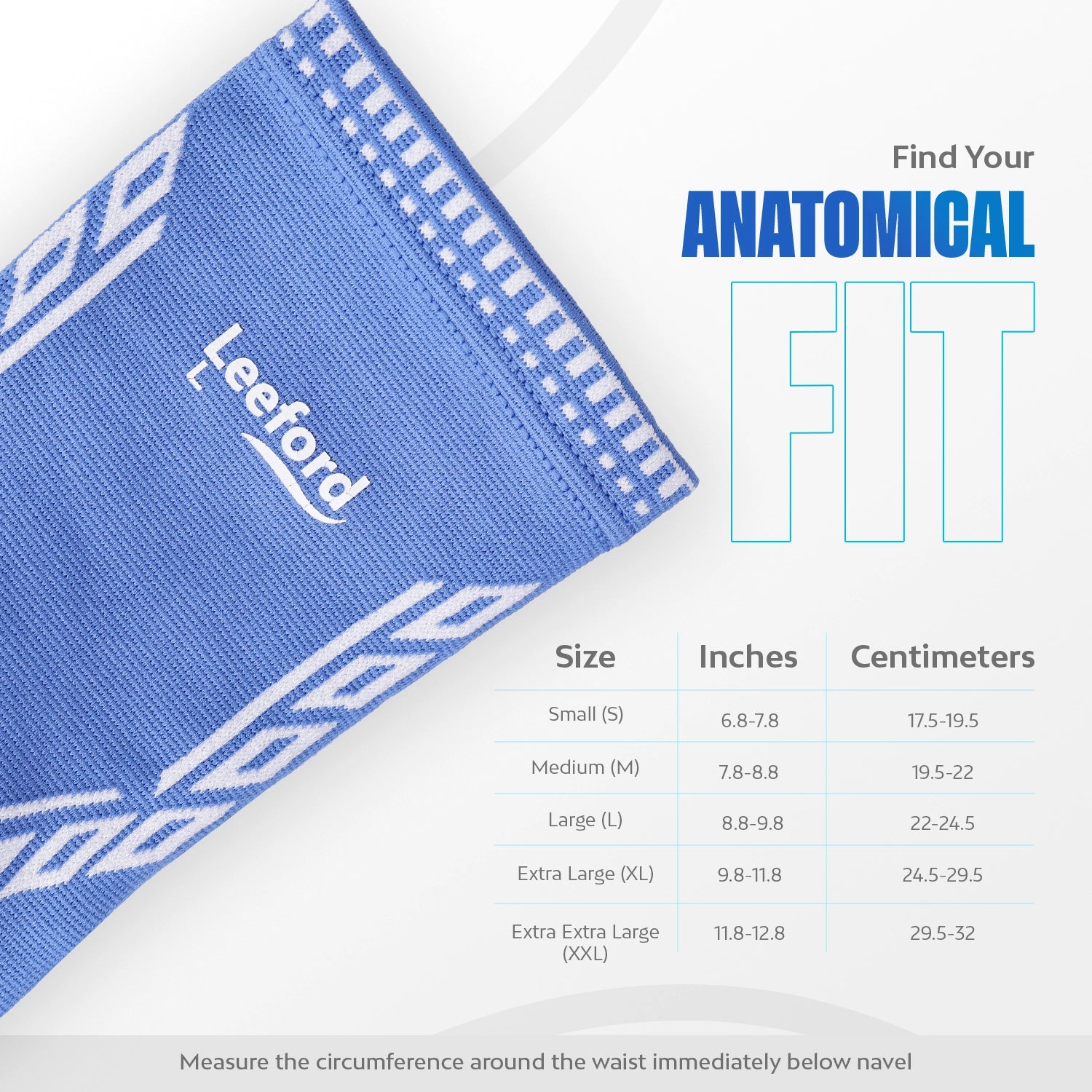 Find your anatomical size in inches or centimeters for the perfect fit in ankle support.