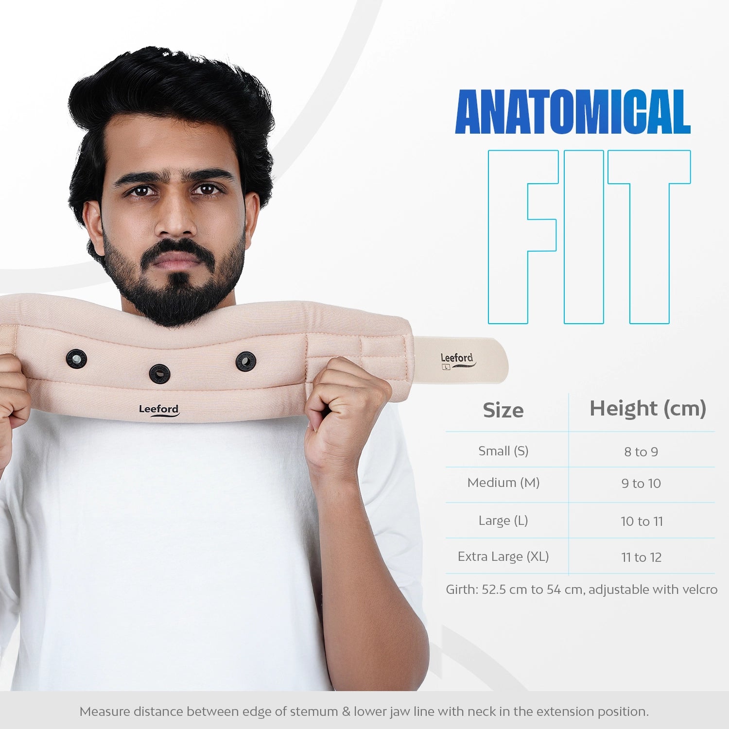 leeford cervical collar size guide