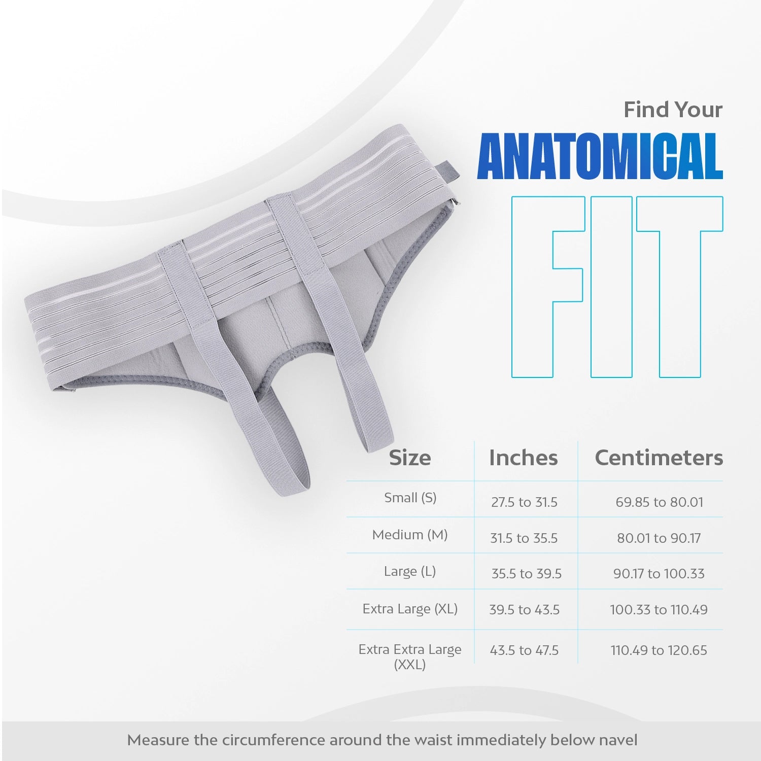 leeford hernia belt size guide