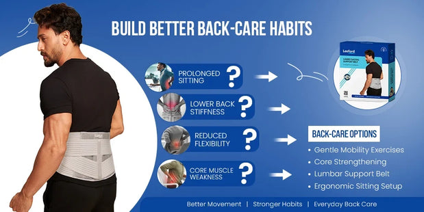 lower back pain exercises india with and without support belt