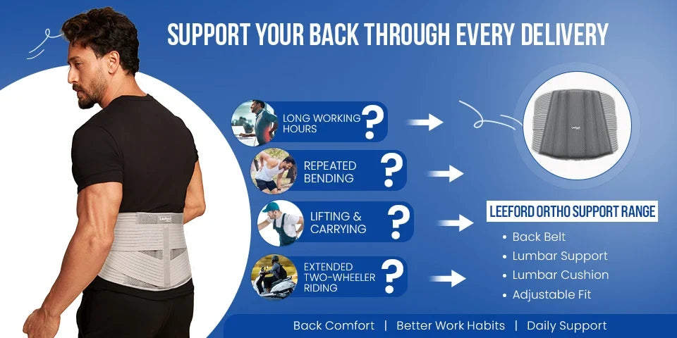back belt for delivery personnel india long-day support