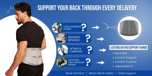 back belt for delivery personnel india long-day support