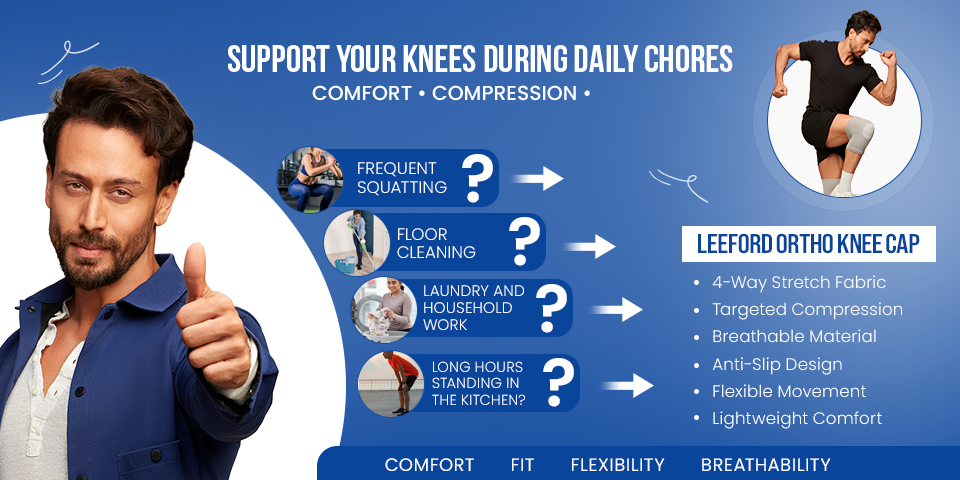 knee cap for house chores india bending squatting