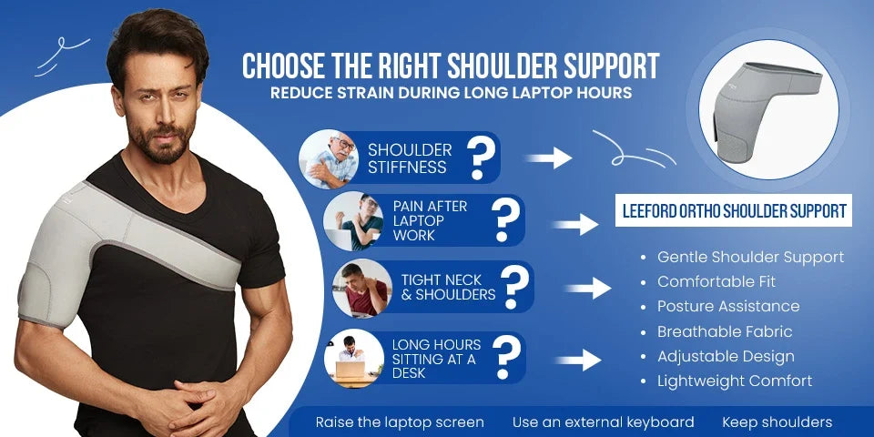 shoulder pain from laptop use india support guide