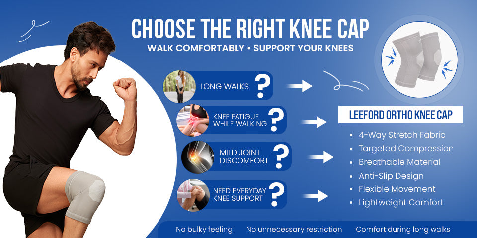 best knee cap for walking long-duration comfort india