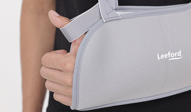 Gray Arm pouch with leeford branding