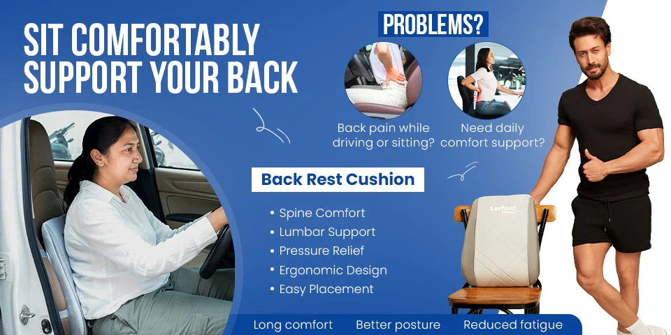 back rest cushion for chair and car