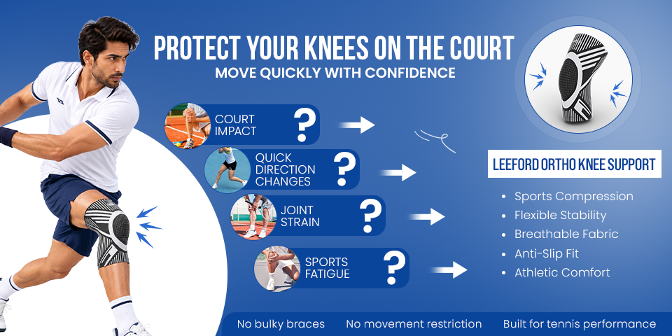 best knee support for tennis play pain-free without slipping