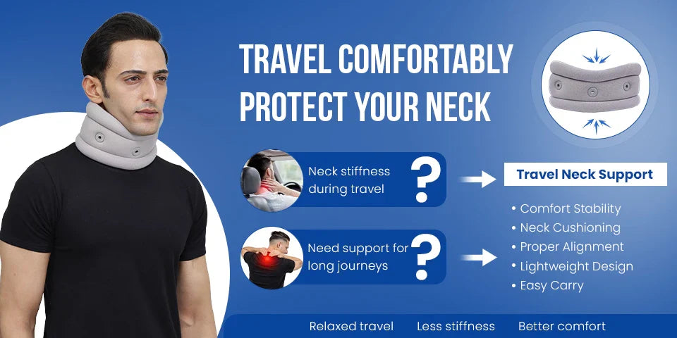 best neck support for long commutes travel india