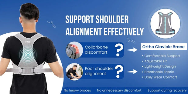 how a clavicle brace helps collarbone fractures posture