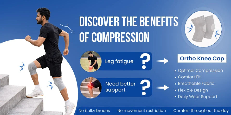 how compression knee caps improve blood circulation