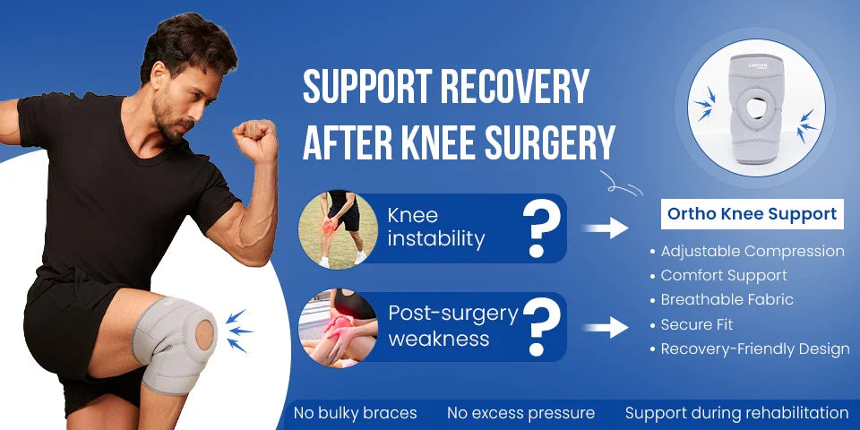 how a knee wrap helps in post-surgery recovery