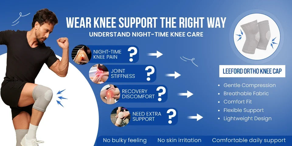 is it safe to wear a knee cap while sleeping
