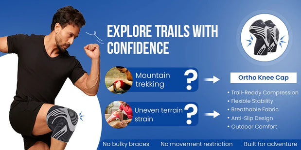 knee support for trekking and hiking in india