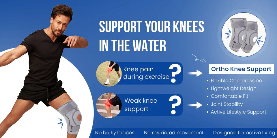 knee support for water aerobics swimming in india