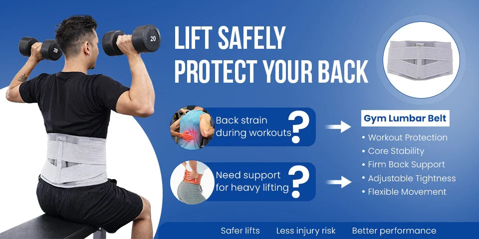 lumbar support belt for gym protect your lower back lifting