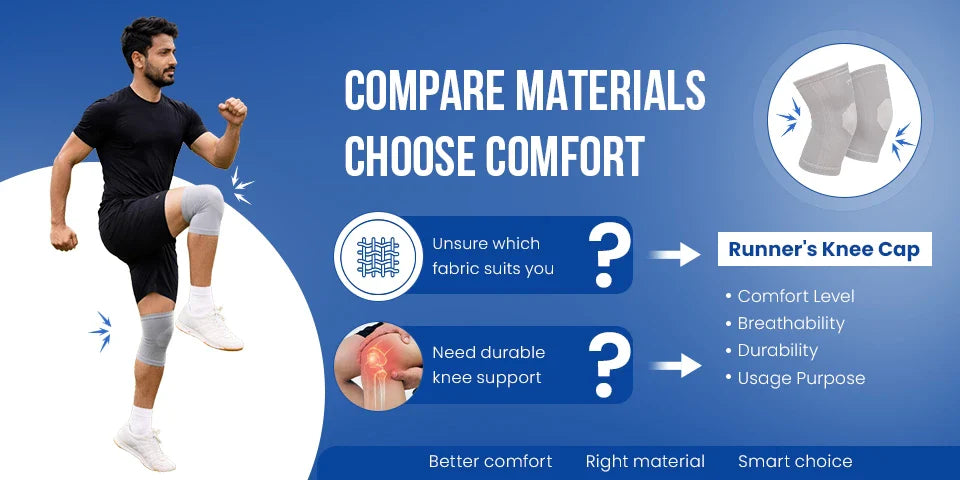 neoprene vs cotton knee cap which material is better