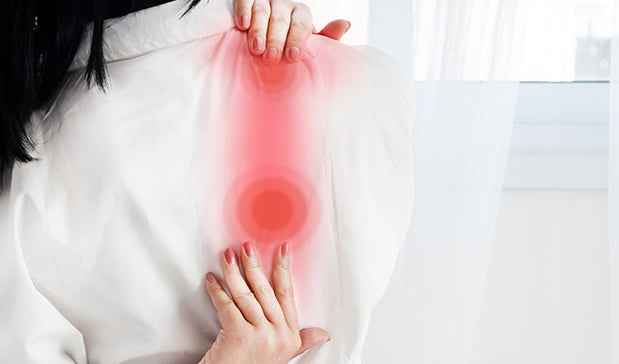 person with Shoulder Blade Pain Relief