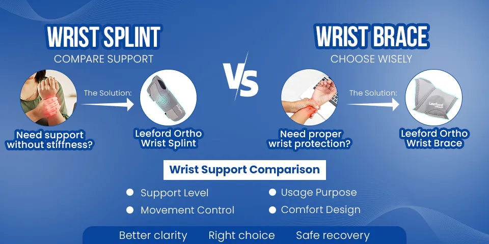 wrist splint vs wrist brace which do you need