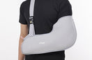 man wear gray arm sling with leeford branding