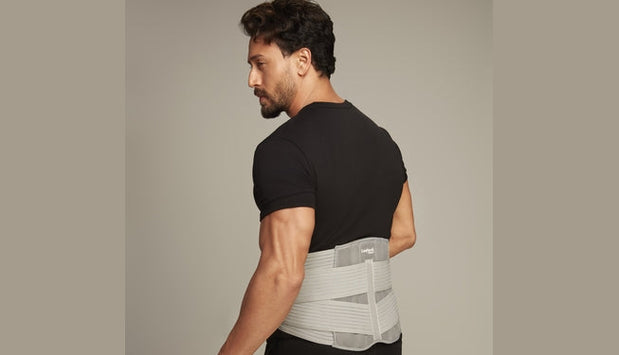 man wear leeford back support belt