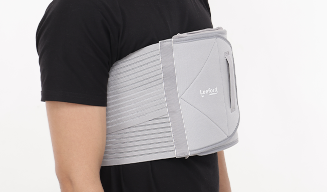 chest binder in gray color