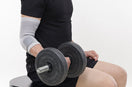 Person wear Elbow Brace during Gym Workouts