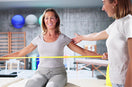 woman doing orthopedic exercise