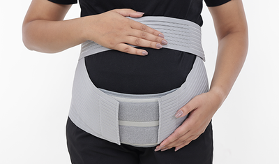 gray postpartum belt