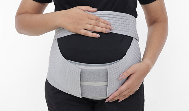 gray postpartum belt