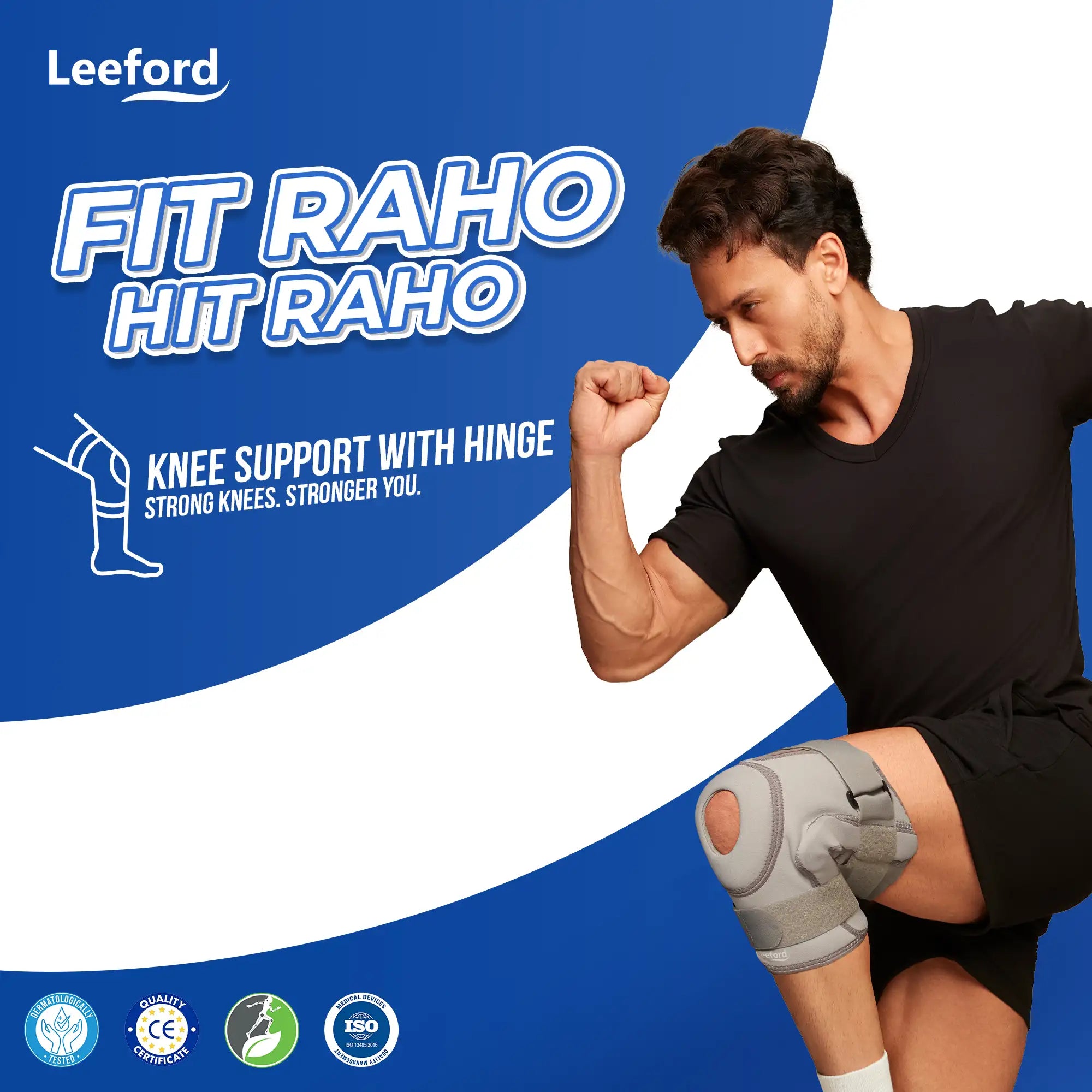 stay fit with knee support with hinge