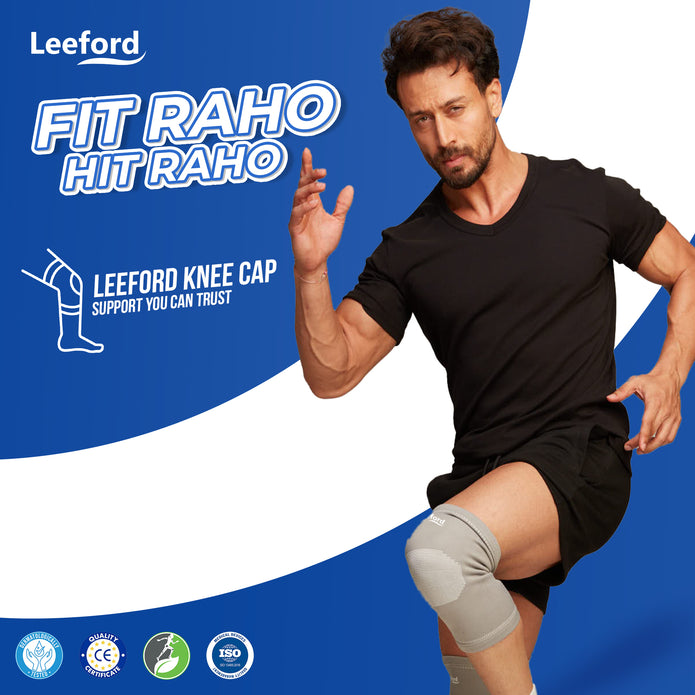 Premium Knee Cap for Sprains, Arthritis, Tendonitis | 4-Way Stretch
