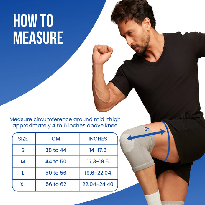 premium knee cap how to measure