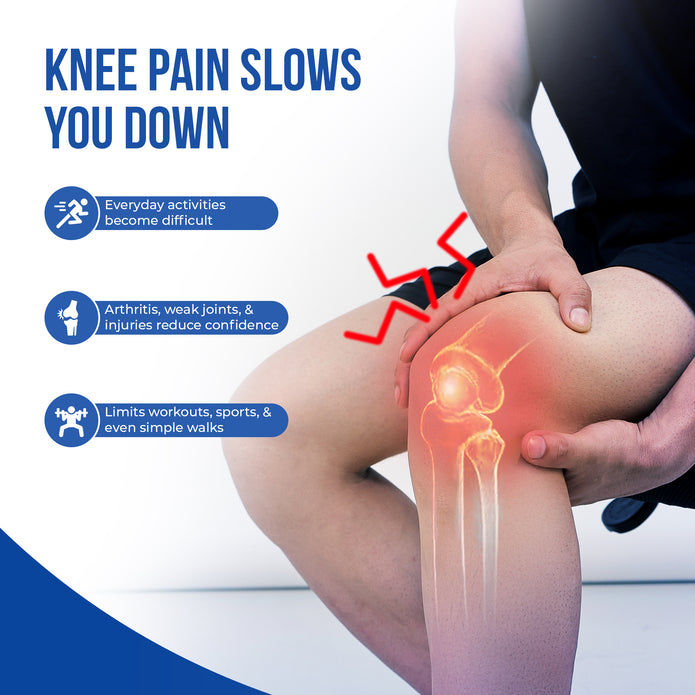 Premium Knee Cap for Sprains, Arthritis, Tendonitis | 4-Way Stretch