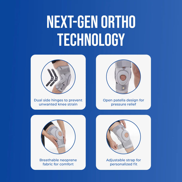knee support with hinge next gen ortho technology