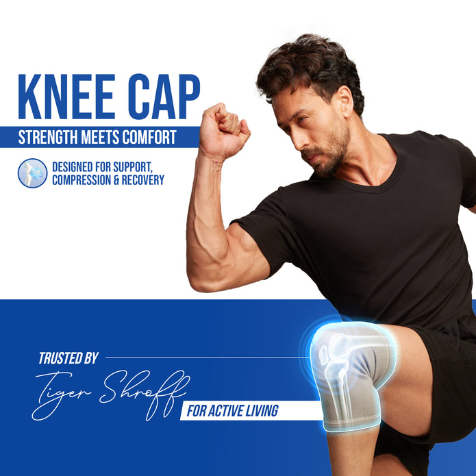 Premium Knee Cap for Sprains, Arthritis, Tendonitis | 4-Way Stretch