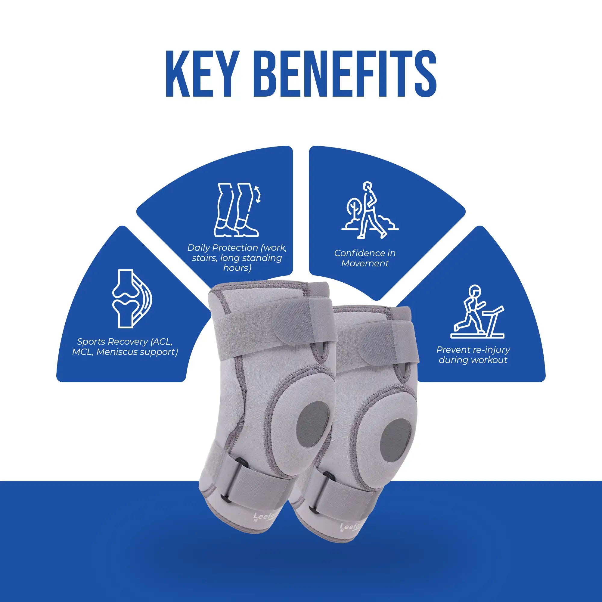 knee support with hinge key benefits