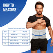 lumbo sacral belt size measurement chart guide