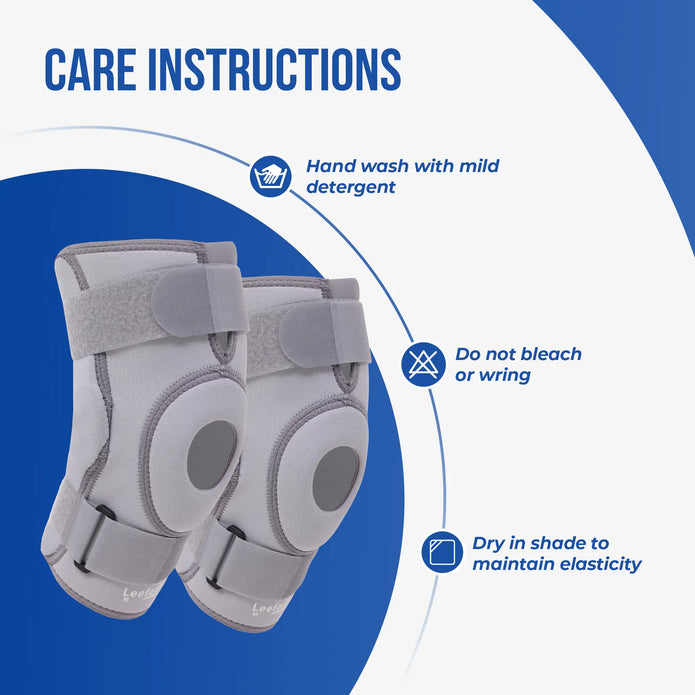 knee support with hinge care instructions