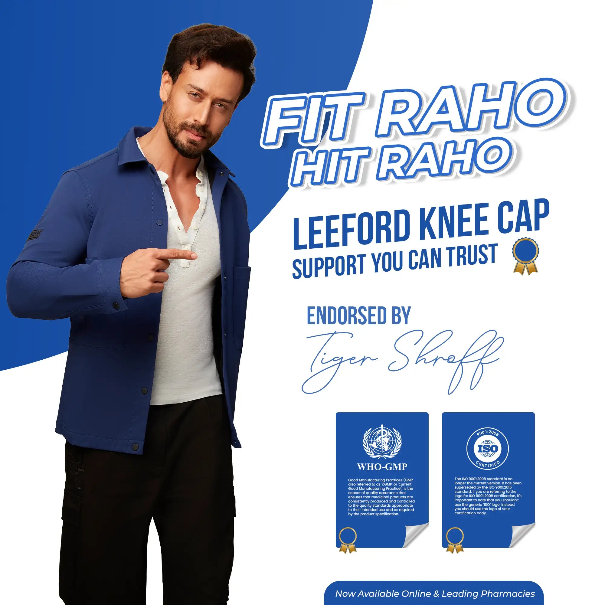 stay fit with leeford plain knee cap