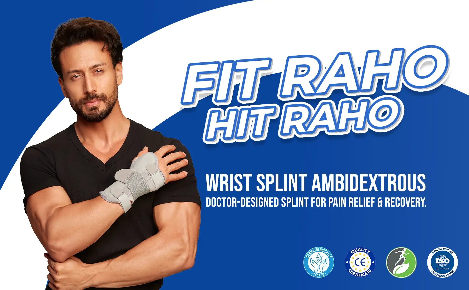 stay fit with Leeford wrist splints ambidextrous