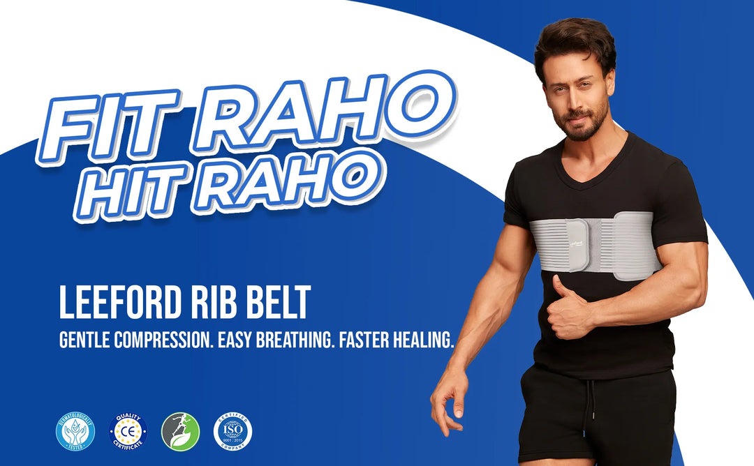 gentle compression easy breathing n faster healing with leeford rib belt