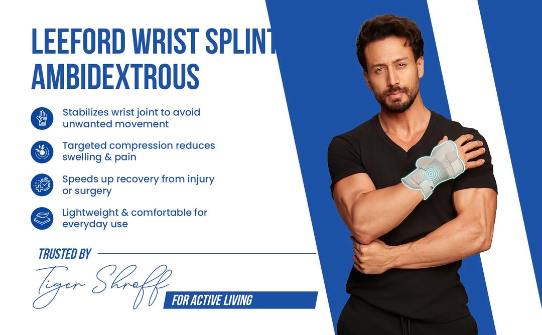leeford wrist splint stabilizes wrist joint targeted compression reduce swelling