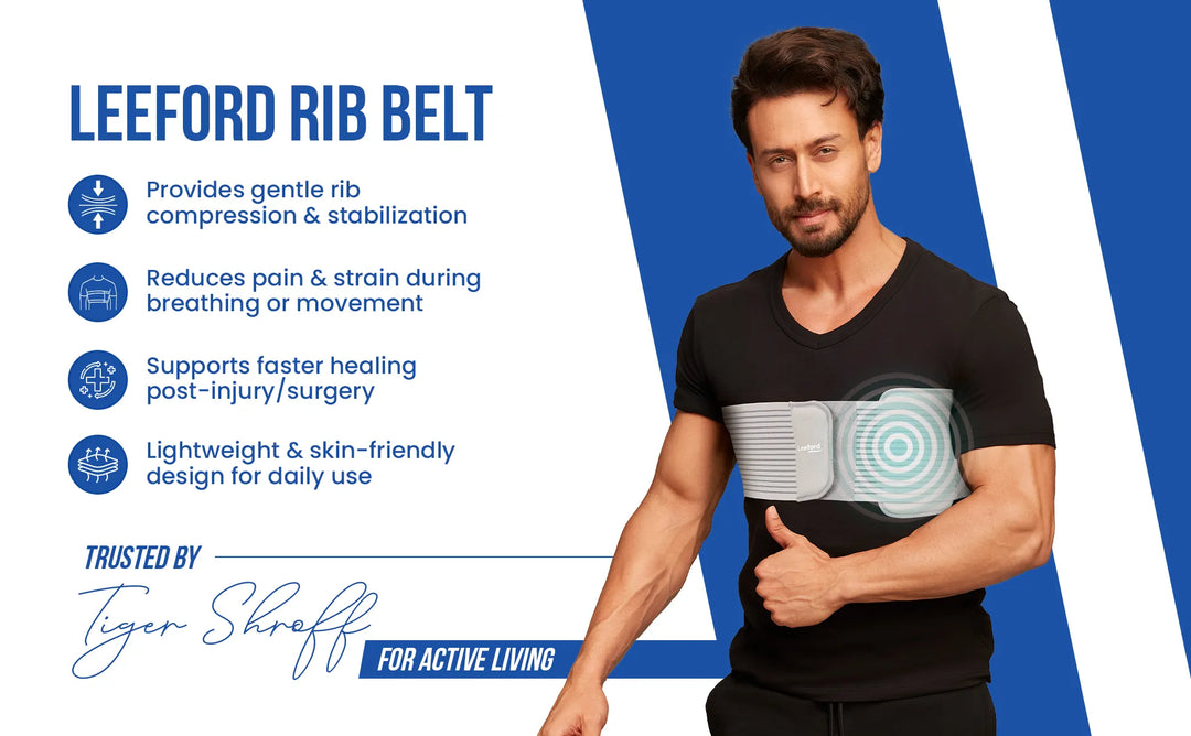 leeford rib belt provides gentle rib compression n stabilisation