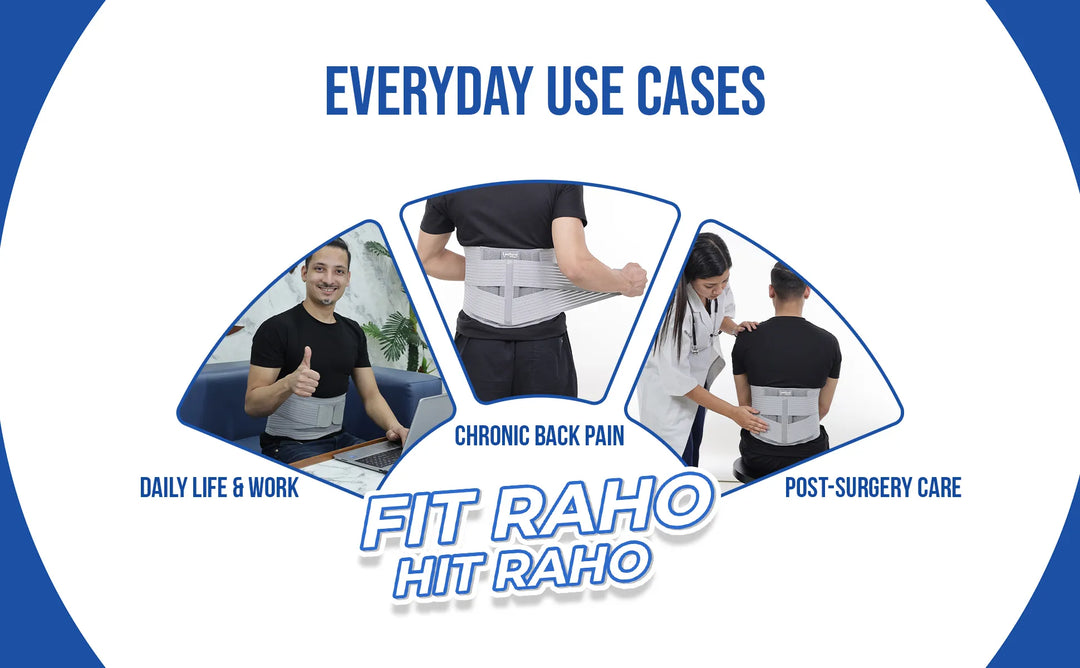 lumbo sacral belt use in daily life n work chronic back pain n post surgery care