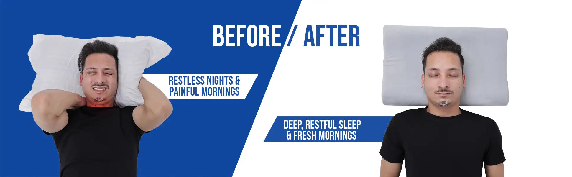 before and after effects of leeford Cervical Pillow