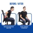 coccyx seat back support before and after use effect