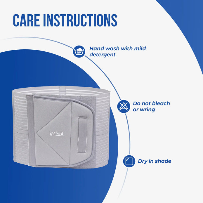 Abdominal belt care instructions