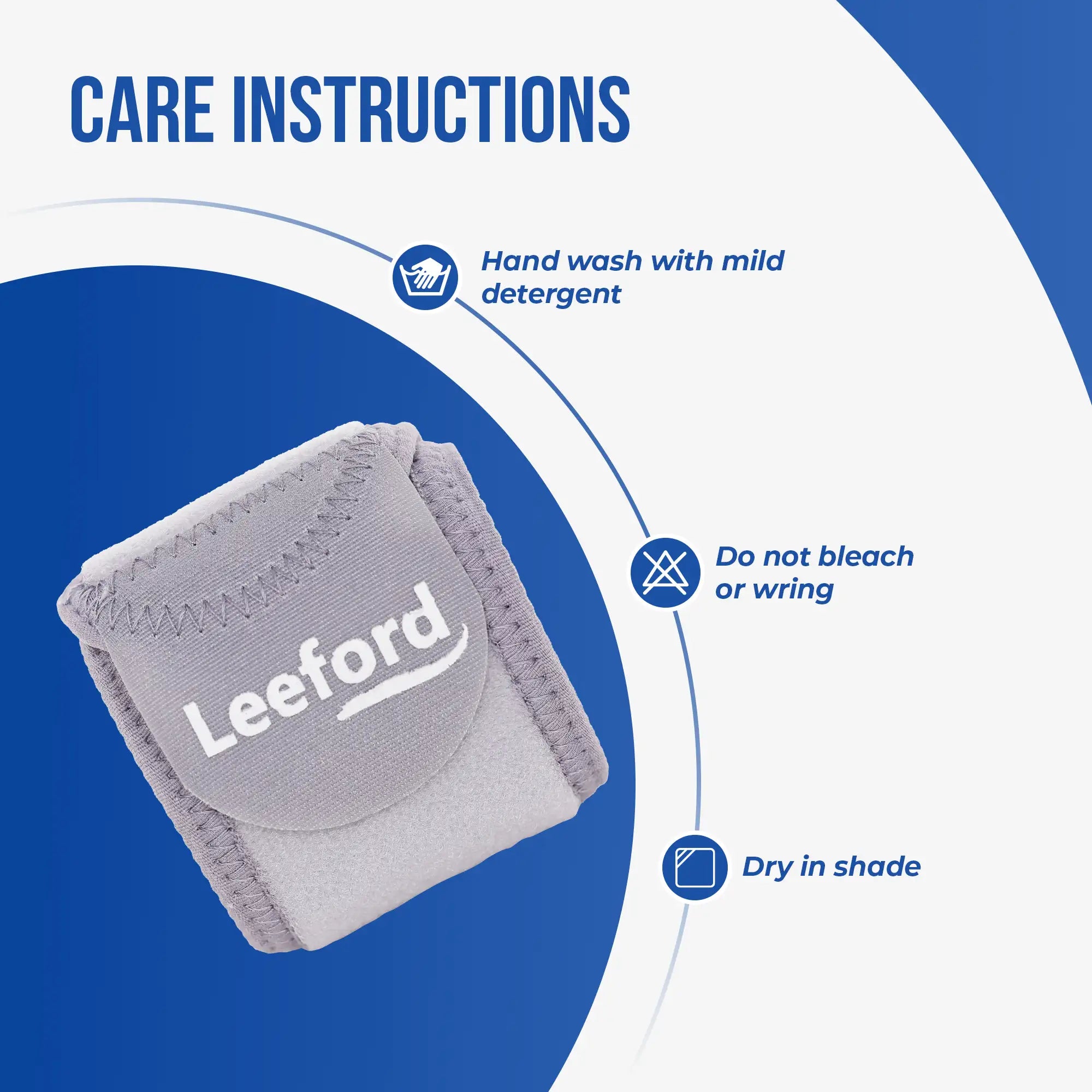 leeford wrist wrap care instructions